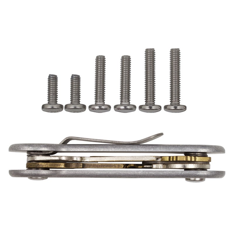 KeyBar Stonewashed Aluminum KeyBar | Everyday Carry Compact Key Holder Multi-Tool and Keychain Organizer with Pocket Clip (Holds up to 12 Key) Made in the USA - Image 3